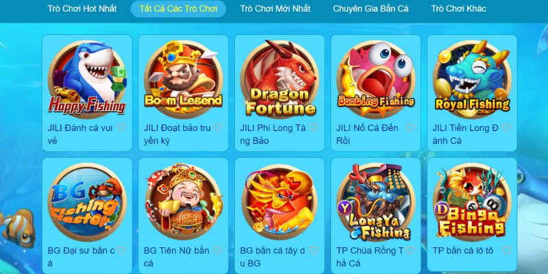 Gợi ý top game bắn cá đổi thưởng nổi tiếng 